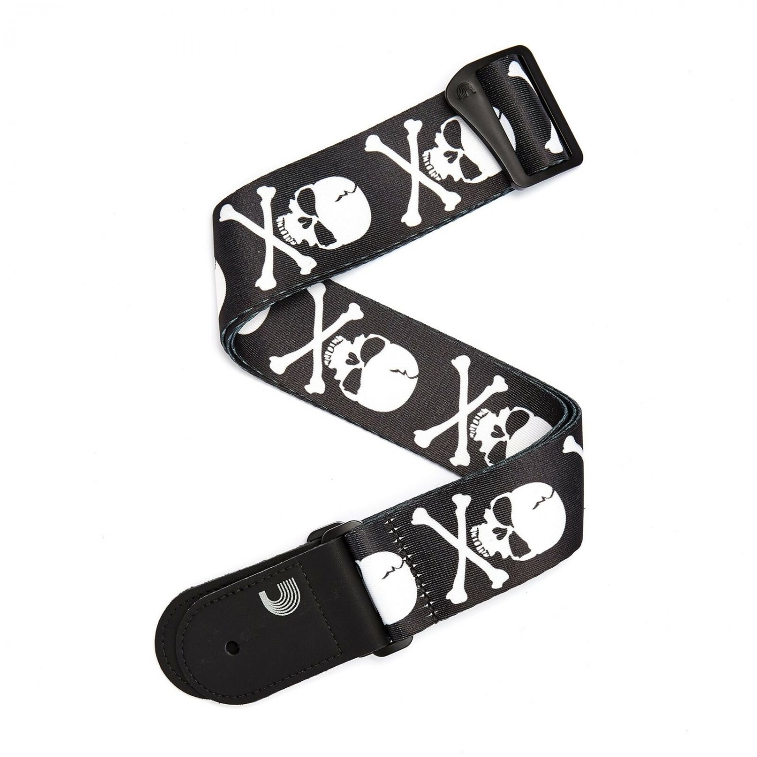 Planet Waves Woven Guitar Strap, Skull & Crossbones