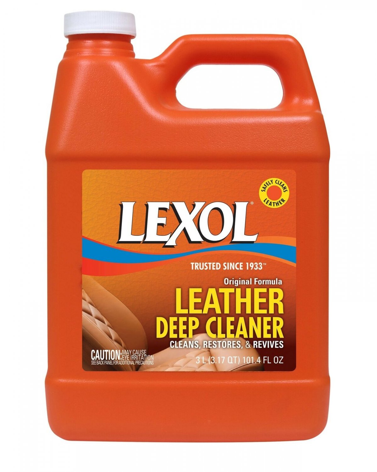 Lexol Leather Cleaner 3L Bottle, pH-balanced for Use on Leather Apparel, Furn...