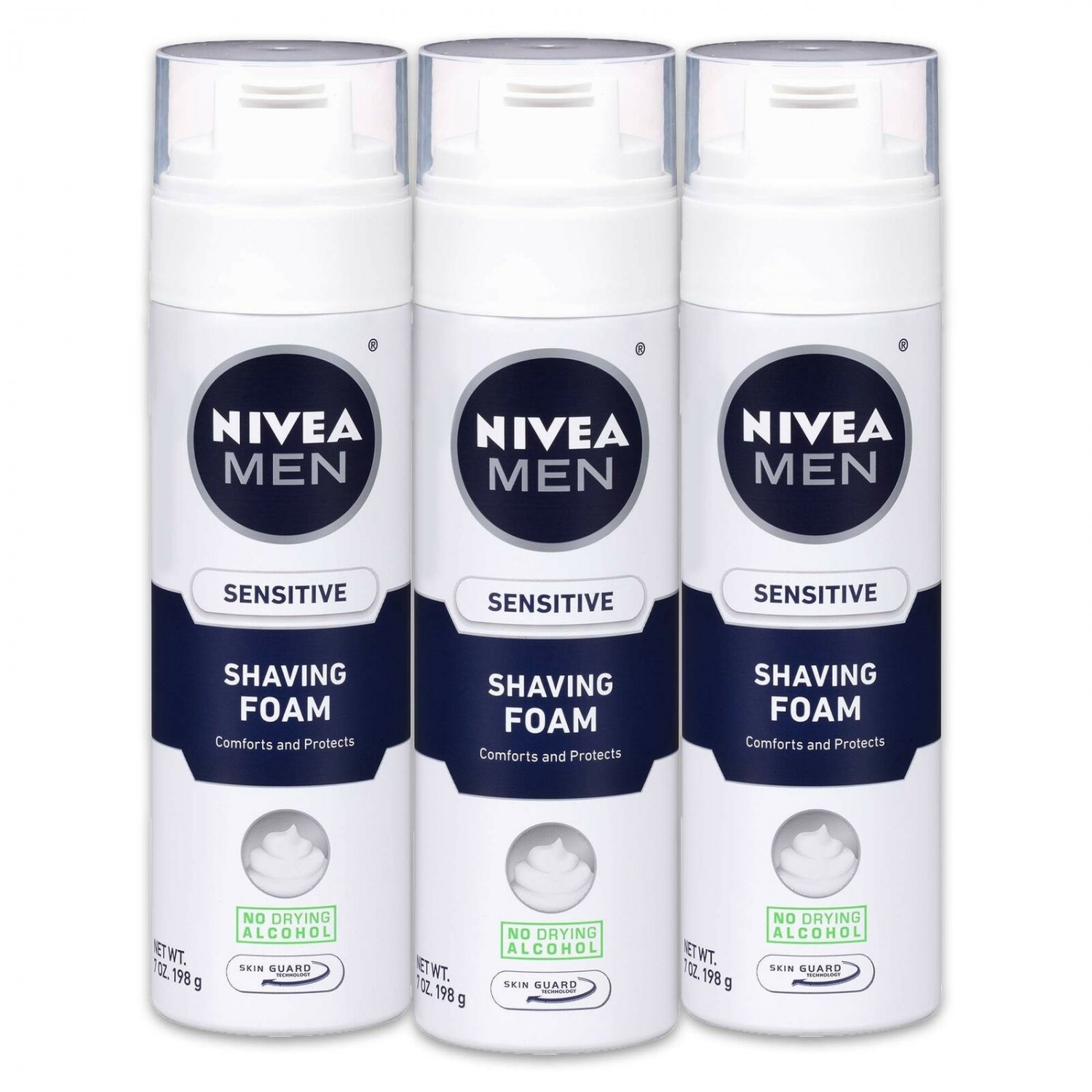 NIVEA Men Sensitive Shaving Foam - Soothes Sensitive Skin From Shave Irritati...