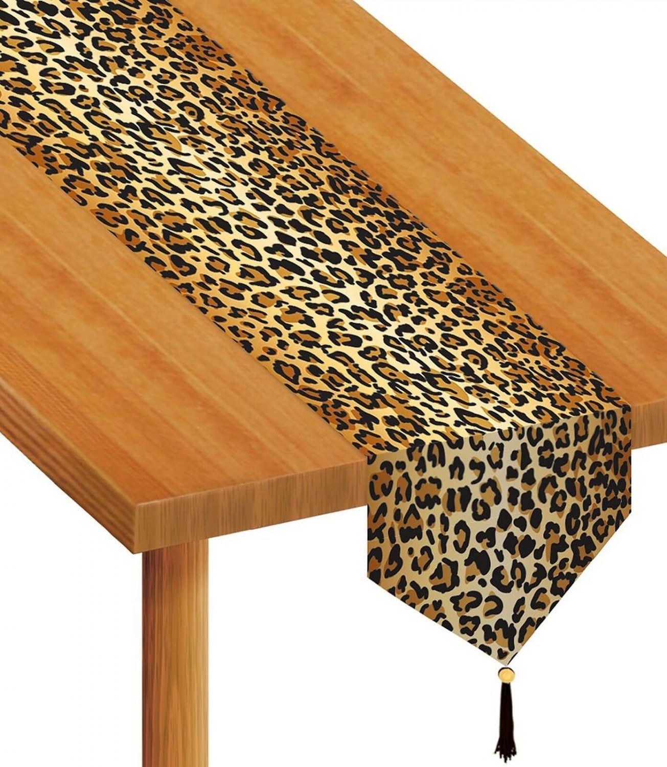 Beistle 57848 Printed Leopard Print Table Runner, 11-Inch by 6-Feet 1