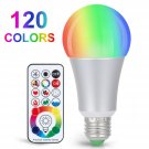 Sunnest 120 Colors LED Light Bulb, Dimmable E26 LED Light Bulb, 10W RGBW Colo...
