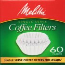 Melitta (63229) Java Jig Single Serve Paper Coffee Filters, 60 Count