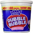 Dubble Bubble Tub, Original Flavor, 380-Count, 60.3 Oz(3.7 lb)