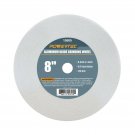 POWERTEC 15505 White Aluminum Oxide Grinding Wheel, 8-Inch by 1-Inch, 5/8-Inc...