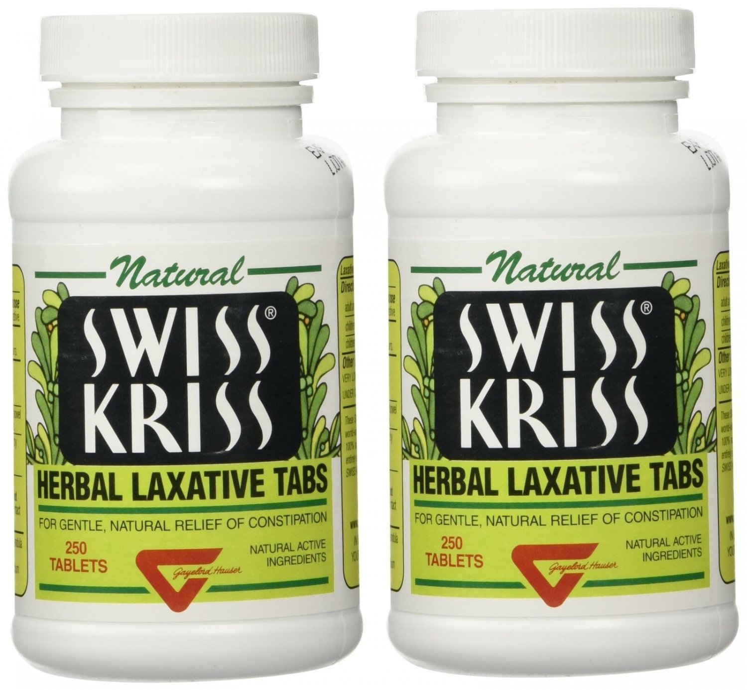Swiss Kriss Herbal Laxative Tablets (Pack of 2)