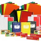Back to School Pens, Pencils, Paper Supply Bundle Box (Wide Ruled)