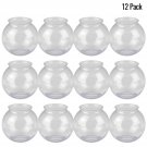 16 Ounces Clear Ivy Bowls Heavy Duty Plastic - Pack Of 12, Great For Fishbowl...