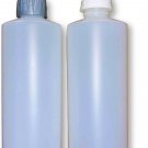 2 Pack Refillable 16 Ounce HDPE Squeeze Bottles With Push/Pull Button Top Dis...