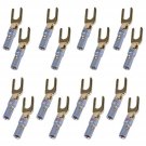 UCEC Y Plug 45 Degree Screw Spade Connector for Speaker Wire DIY - Pack of 16...