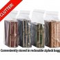 J Mark Neatly-Packed Flat Coin Roll Wrappers (Quarters, Dimes, Nickels, Penni...