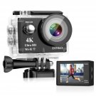 Action Camera ZONKO 4K 16MP 4X Zoom Wi-Fi Sports Camera 2" LCD Remote Control...