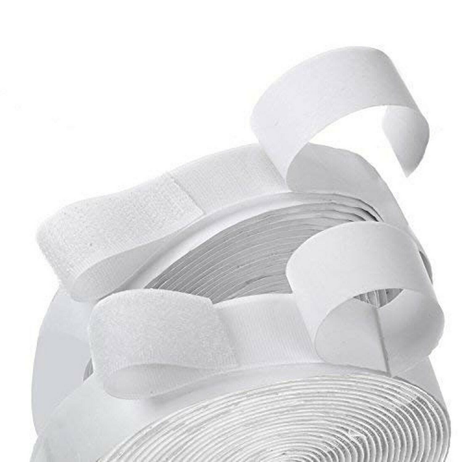 16 Feet Length 0.75 Inch Width Hook and Loop with Strong Self Adhesive Tape S...