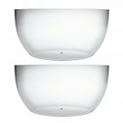 Large Acrylic Mixing And Serving Bowls, Great for Serving Salad, Popcorn, Chi...