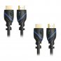 8ft (2.4M) High Speed HDMI Cable Male to Male with Ethernet Black (8 Feet/2.4...
