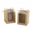Kate Aspen Kraft Style Display Gift Boxes for Stemless Wine Glass, Wedding/Pa...