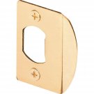 Defender Security E 2332 Standard Latch Strike, 1-5/8 in., Steel, Brass Plate...
