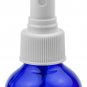 2 Empty Blue Glass Spray Misters - 4oz Refillable Bottle is Great for Essenti...