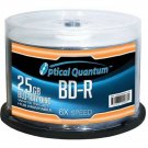 Optical Quantum OQBDR06WIP-H-50 6X 25GB BD-R White Inkjet Printable Single La...
