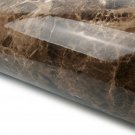 Marble Look Film Brown High Glossy Granite Effect Vinyl Self Adhesive Peel-St...