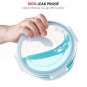 Superior Glass Round Meal Prep Containers -3pk (32oz) BPA-free Airtight Food ...