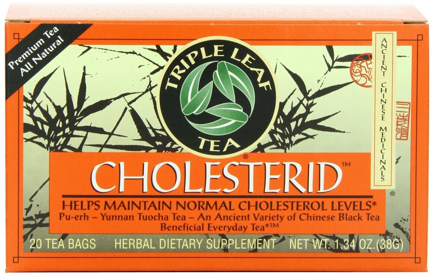 Triple Leaf Tea, Cholesterid, 20 Tea Bags (Pack of 6) Pack of 6