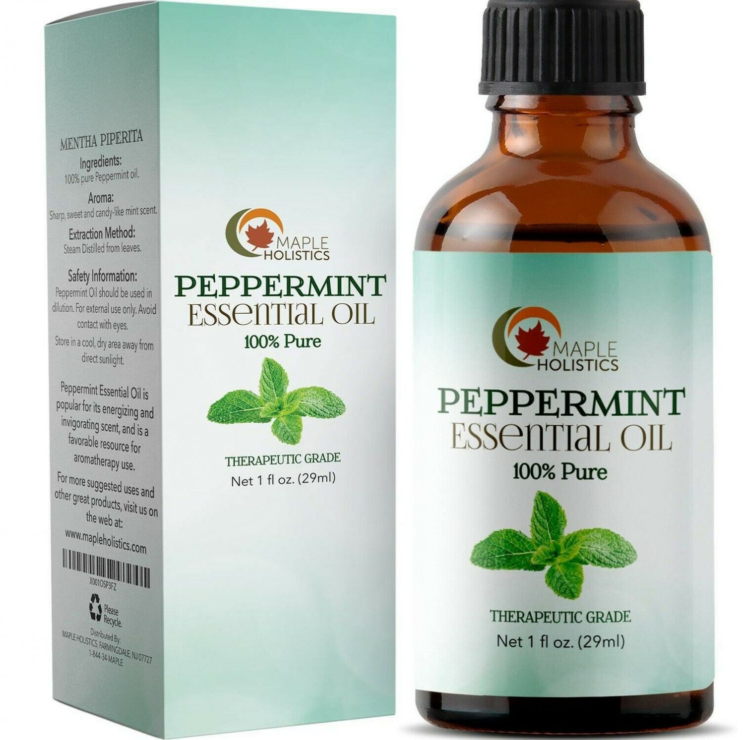 Pure Peppermint Essential Oil for Mice Undiluted Natural Mint Blend Air Fresh...