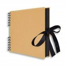 Scrapbook, 12x9" Photo Album 40 Black Pages, Great for Craft Paper Anniversar...