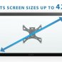 Mount-It! MI-601 Full-Motion Tilting, Swiveling, Articulating LCD TV Wall Mou...