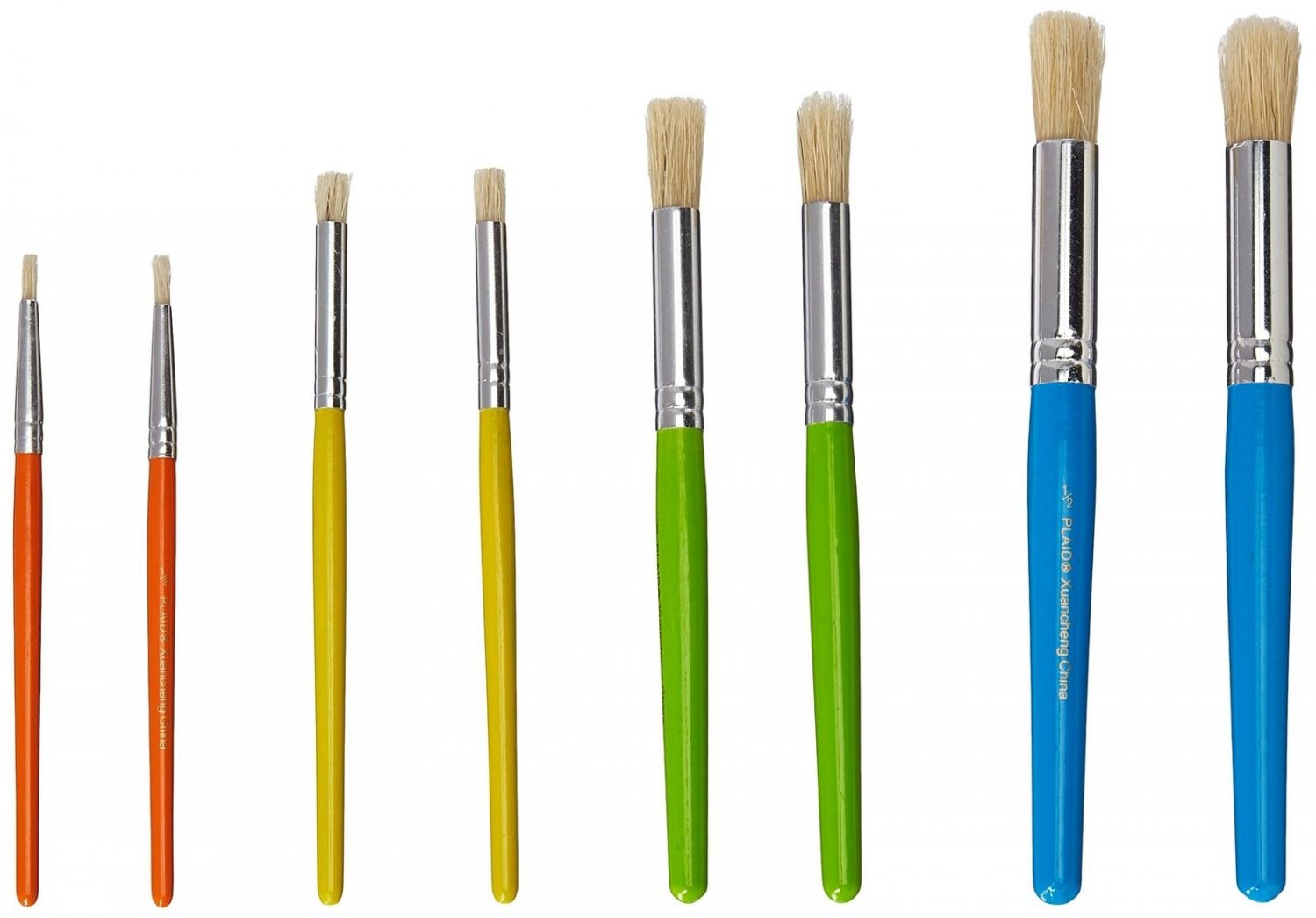 Plaid Enterprises, Inc. Plaid Stencil Brush Set, 34107 (8-Piece), 028995341076