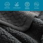 Bedsure Knitted Sherpa Throw Blanket for Sofa and Couch - Soft & Cozy Knit-Sh...