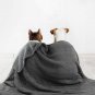 Bedsure Knitted Sherpa Throw Blanket for Sofa and Couch - Soft & Cozy Knit-Sh...