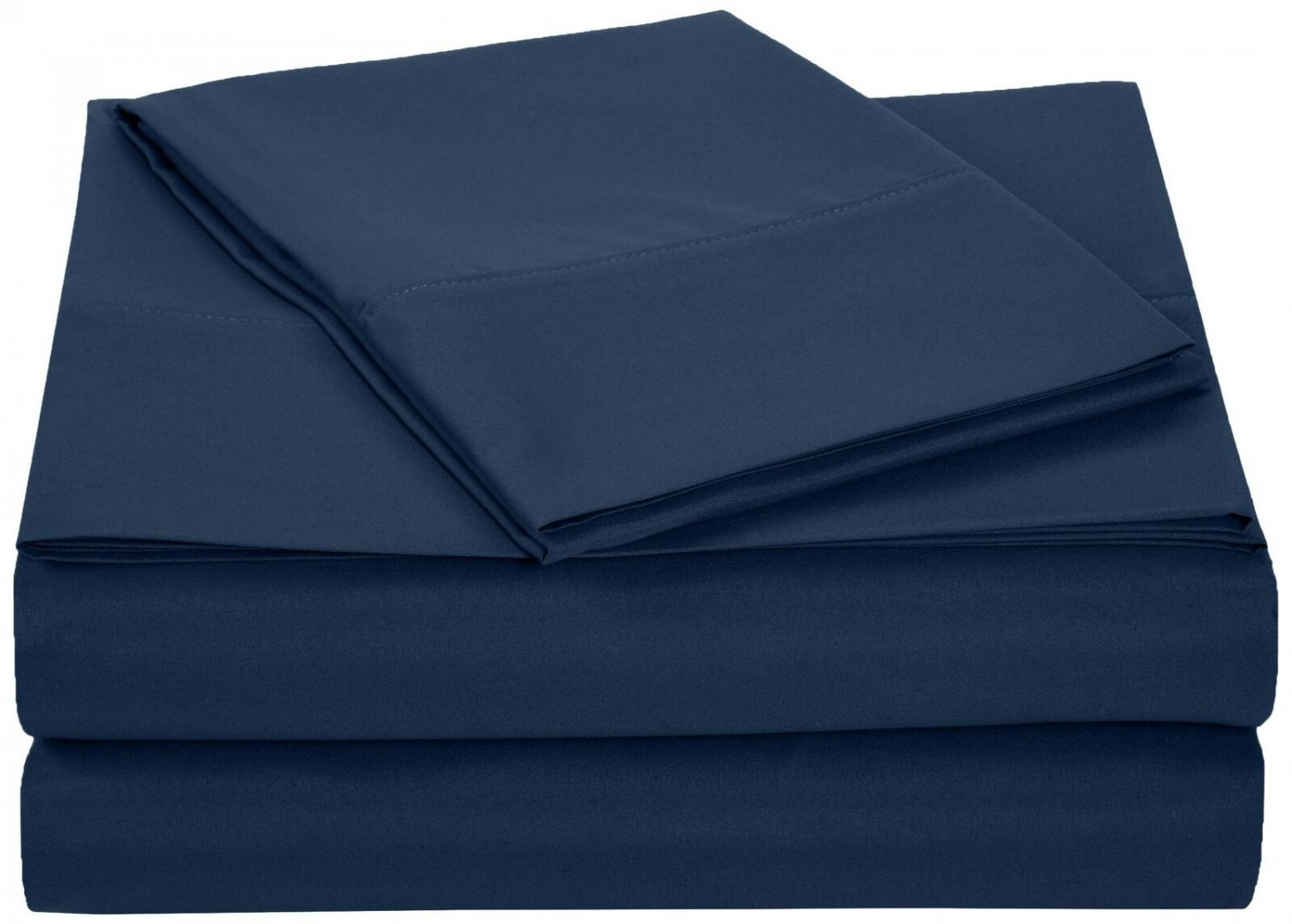 AmazonBasics Microfiber Sheet Set - Twin XL, Navy Blue 1-Pack