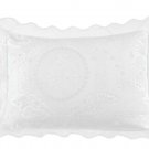 English Rose Matelasse Sham, Euro, White Euro Sham 26" X 26"