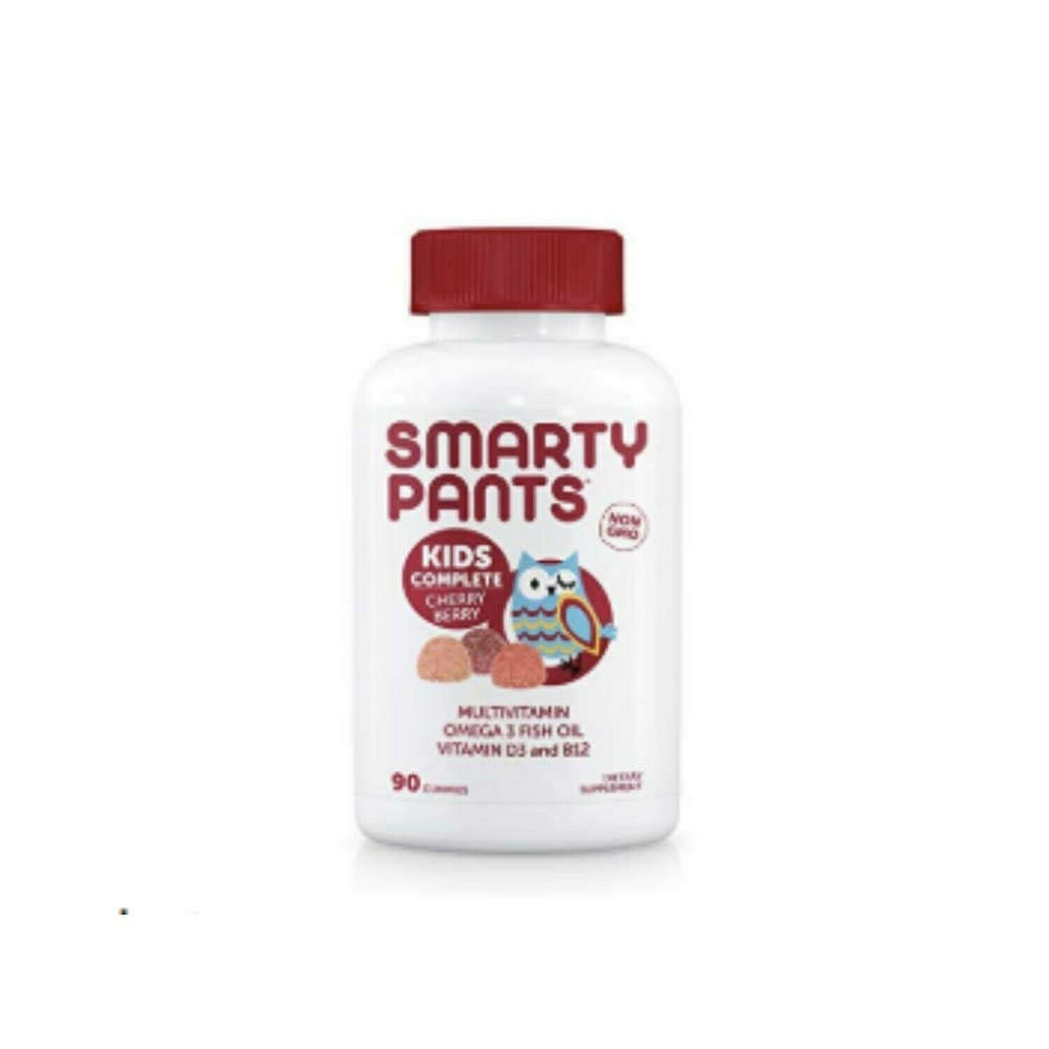 SmartyPants Kids Complete Cherry Berry Daily Gummy Vitamins, 90 Count
