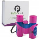 PuffinScout 8 x 21 Binoculars for Girls Pink, Gifts for Girls, Camping Gear, ...
