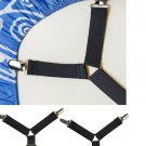 FeelAtHome Bed Sheet Holder Straps Criss-Cross - Pack of 2 Sheet Straps Suspe...