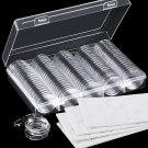 30 mm Coin Capsules and 5 Sizes (17/20/25/27/30 mm) Protect Gasket Coin Holde...