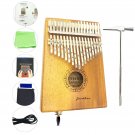 Anordsem 17 keys Finger Thumb Piano,Kalimba,Solid Acacia Wooden Body - with C...