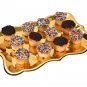 10 Gold Rectangle Trays for Dessert Table Serving Parties 9" x 13" Heavy Duty...