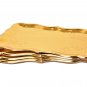 10 Gold Rectangle Trays for Dessert Table Serving Parties 9" x 13" Heavy Duty...