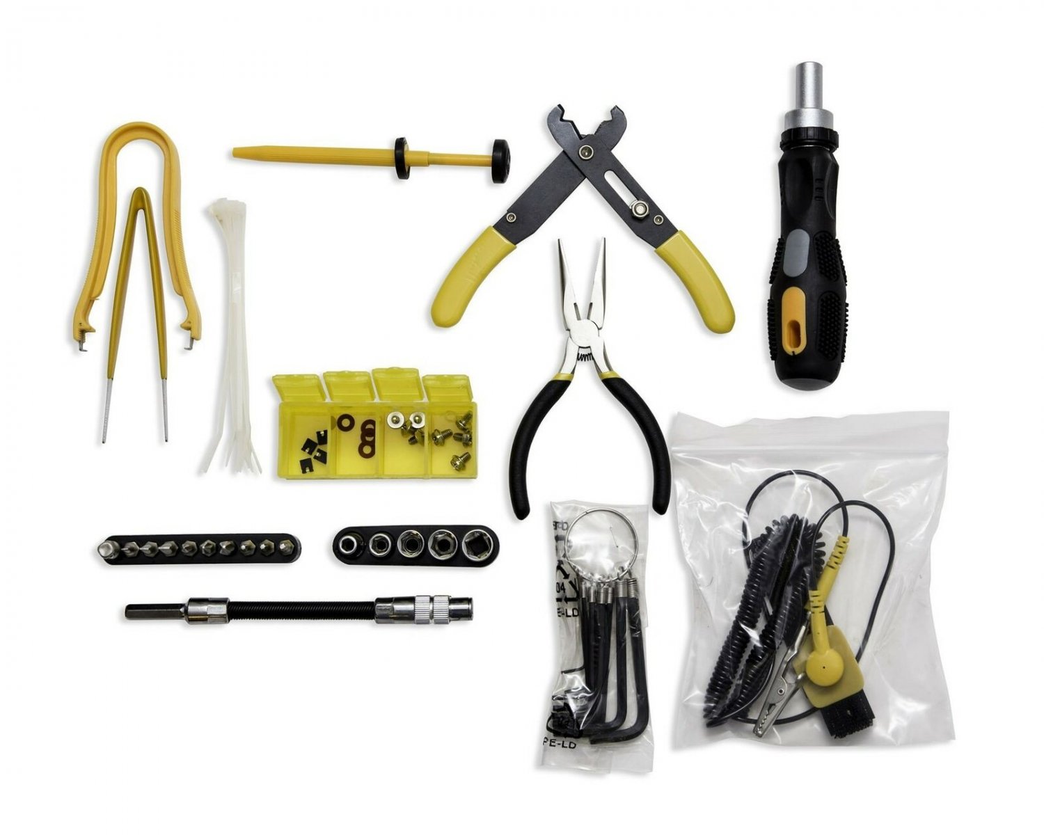 Syba 43 Piece PC Basic Maintenance Tool Kit with Chip Extractor and Wire Stri...