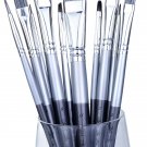 Adi's Art Pro Paint Brushes Set for Acrylic Oil Watercolor, Artist Face and B...