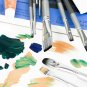 Adi's Art Pro Paint Brushes Set for Acrylic Oil Watercolor, Artist Face and B...
