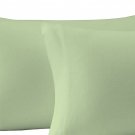 Brielle Cotton Jersey Knit (T-Shirt) Pillow Case Set, King, Sage