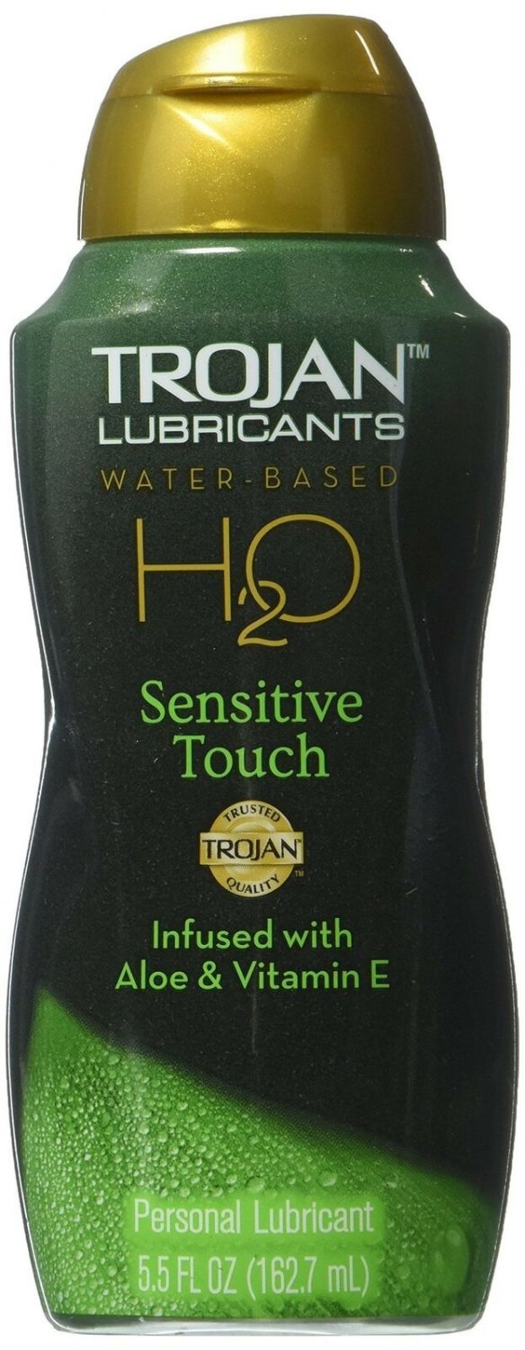 Trojan Lubricants H2O, Sensitive Touch, 5.5 Oz One Size