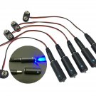 5 Pack, Blue LED 9 Volt Battery Operated Micro Effects Light for Scenery Prop...
