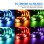 Sunnest TV Backlight Light Kit, 6.56FT/2M 5V USB LED Lights Strips 5050 RGB B...