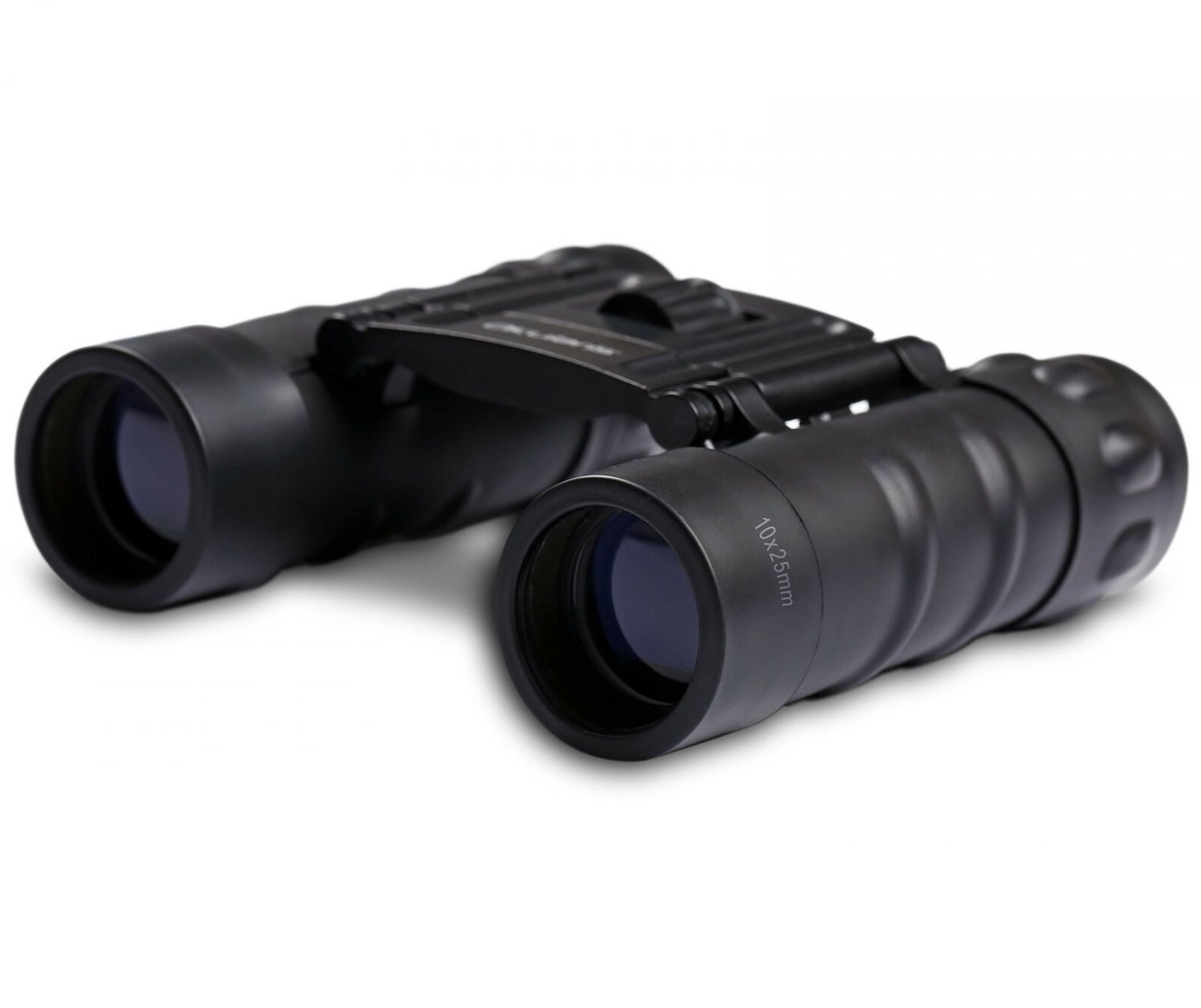 Okularis 10x25mm Compact Binoculars with Protective Rubber Armoring, Soft Cas...