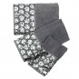 Popular Bath Bath Towels, Sinatra Collection, 3-Piece Set, Silver Towel Set