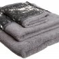 Popular Bath Bath Towels, Sinatra Collection, 3-Piece Set, Silver Towel Set